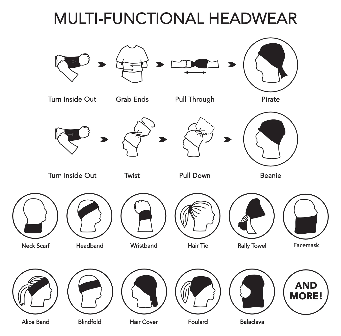 EBIKE24 Multifunktionstuch - Schlauchschal – Bild 4