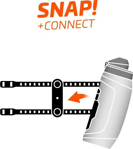 Fidlock Twist Bottle 590 Trinkflasche Transparent Schwarz + Uni Base – Bild 4